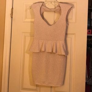 Sparkly cream dress